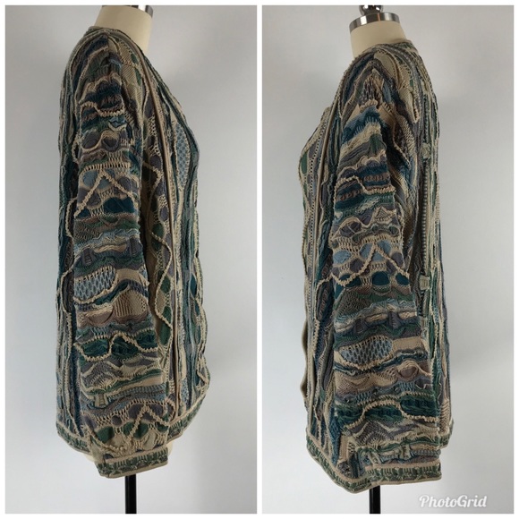 Vtg. 90’s Coogi Button Up Cardigan Sweater Sz. M - Picture 5 of 8